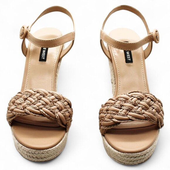 Nine West Womens Ankle Strap Warm Wedge Sandals - Picture 2 of 5